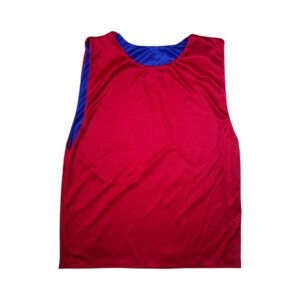 COLETE DE TREINO DUPLO VERMELHO E AZUL