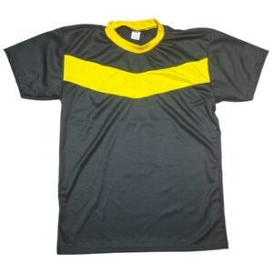 CONJUNTO DE PADRÃO PARA TIME DE FUTEBOL PRETO COM AMARELO