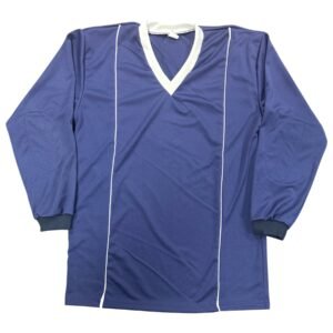 CAMISA GOLEIRO MANGA LONGA AZUL COM BRANCO