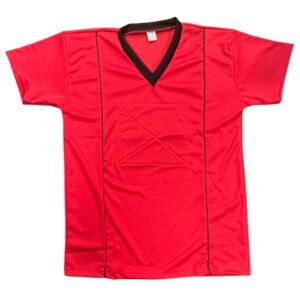 CAMISA GOLEIRO MANGA CURTA  VERMELHO COM PRETO