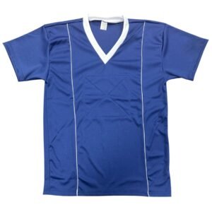 CAMISA GOLEIRO MANGA CURTA AZUL COM BRANCO