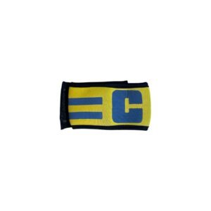 FAIXA CAPITÃO DE TIME DE FUTEBOL AMARELO E CINZA